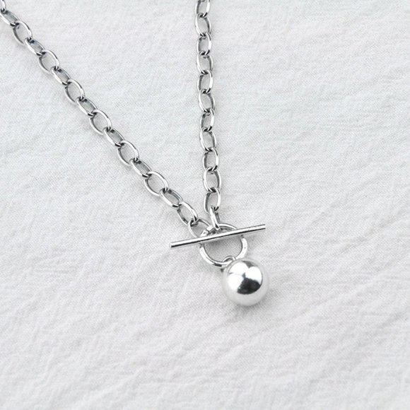*NEW 925 Sterling Silver Toggle Link Necklace - Picture 5 of 7
